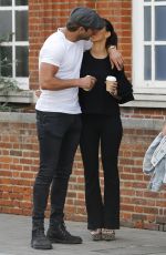 YAZMIN OUKHELLOU on the Set of Towie in Brentwood 09/02/2017