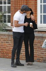 YAZMIN OUKHELLOU on the Set of Towie in Brentwood 09/02/2017
