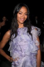 ZOE SALDANA at Green Carpet Fashion Awards in Milan 09/24/2017