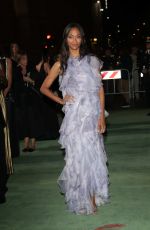 ZOE SALDANA at Green Carpet Fashion Awards in Milan 09/24/2017
