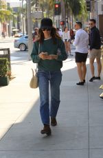 ABIGAIL SPENCER Out Shopping on Rodeo Drive in Beverly Hills 10/13/2017