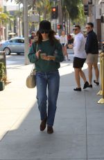 ABIGAIL SPENCER Out Shopping on Rodeo Drive in Beverly Hills 10/13/2017