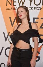 ADELE EXARCHOPOULOS at Volez, Voguez, Voyagez: Louis Vuitton Exhibition Opening in New York 10/26/2017