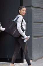 ADRIANA LIMA Leaves a Gym in New York 10/03/2017