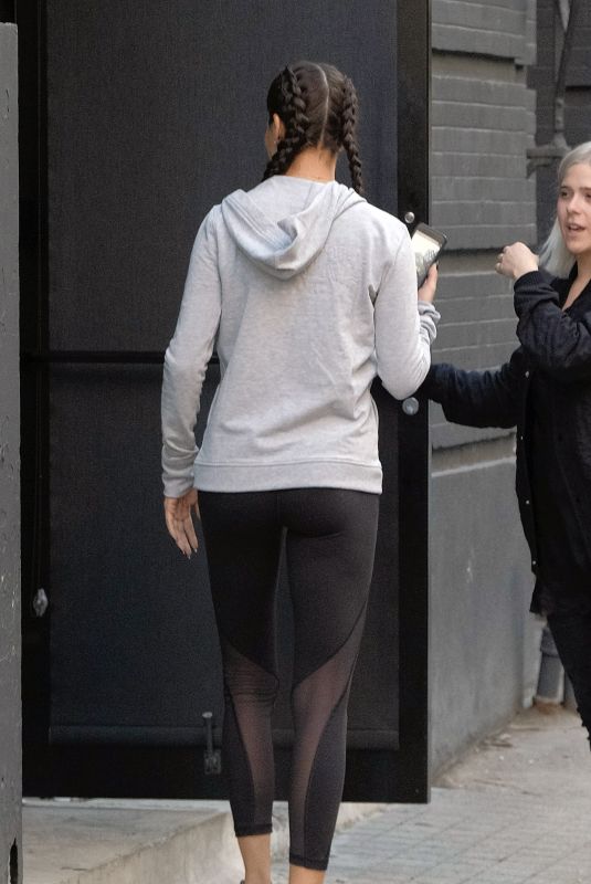 ADRIANA LIMA Leaves a Gym in New York 10/03/2017