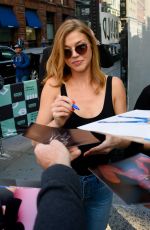 ADRIANE PALICKI Arrives at AOL Build in New York 10/04/2017