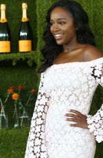 AJA NAOMI KING at 8th Annual Veuve Clicquot Polo Classic in Los Angeles 10/14/2017