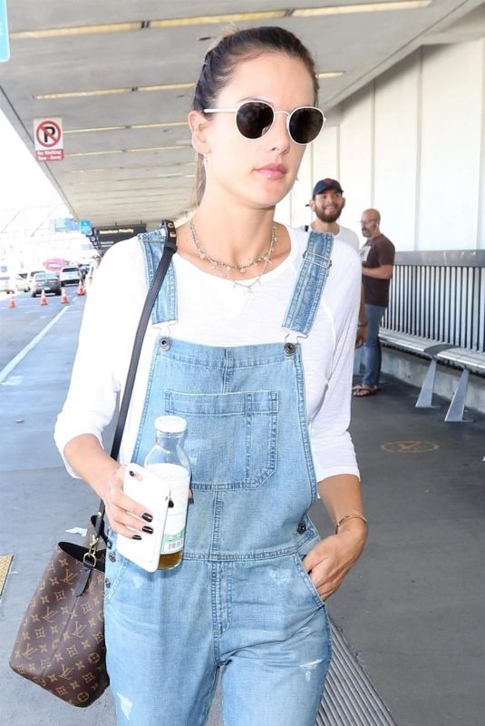 ALESSANDRA AMBROSIO at LAX Airport in Los Angeles 10/24/2017