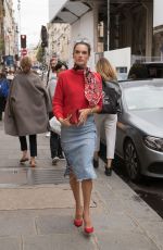 ALESSANDRA AMBROSIO at Messika Store in Paris 10/02/2017