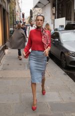 ALESSANDRA AMBROSIO at Messika Store in Paris 10/02/2017