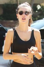 ALESSANDRA AMBROSIO in Tights Out in Los Angeles 10/14/2017