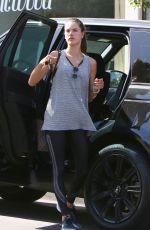 ALESSANDRA AMBROSIO Out and About in Brentwood 10/09/2017