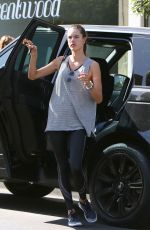 ALESSANDRA AMBROSIO Out and About in Brentwood 10/09/2017