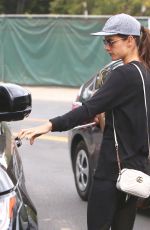 ALESSANDRA AMBROSIO Out and About in Brentwood 10/30/2017