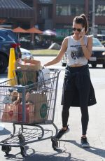 ALESSANDRA AMBROSIO Shopping at Whole Foods in Brentwood 10/20/2017