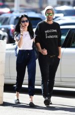 ALESSANDRA TORRESANI and Sturgis Adams Out for Lunch in Los Angeles 10/21/2017