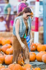 ALI LEVINE at a Pumpkin Patch in Los Angeles 10/21/2017