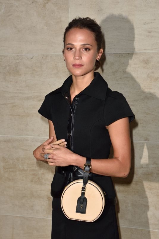 ALICIA VIKANDER at Louis Vuitton Fashion Show at Paris Fashion Week 10/03/2017