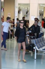 ALICIA VIKANDER Flies Out of Ibiza After Her Wedding with Michael Fassbender 10/17/2017