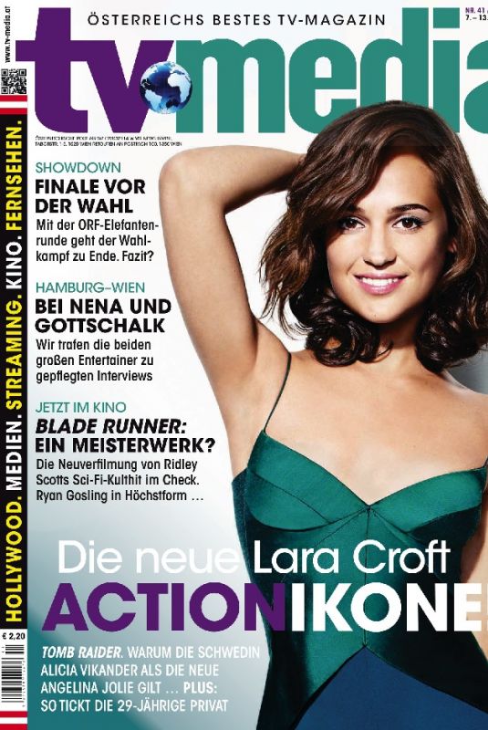 ALICIA VIKANDER in TV Media, October 2017