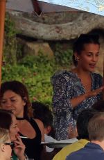ALICIA VIKANDER Wear Wedding Rings After Reportedly Marrying in Ibiza 10/16/2017