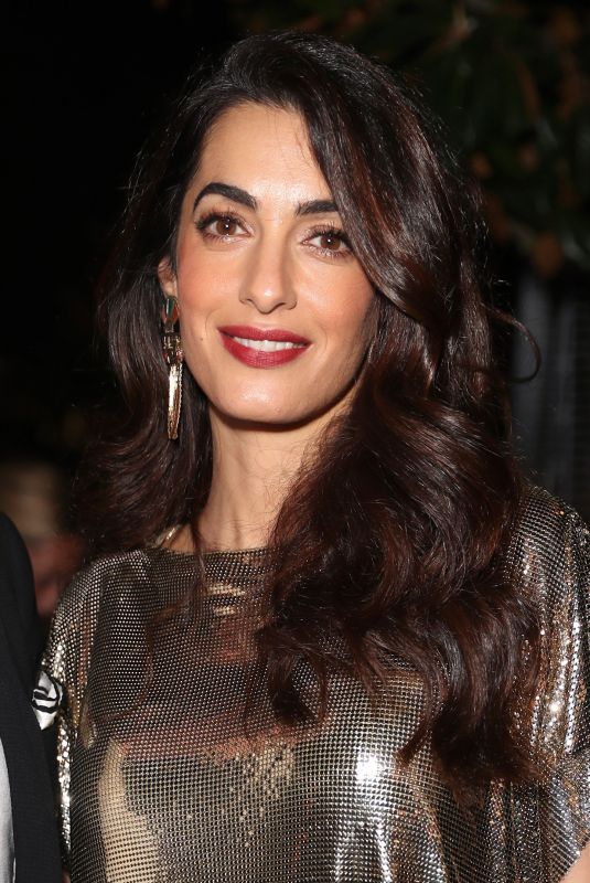 AMAL CLOONEY at William Vintage x Farfetch Unveiling of Gianni Versace Archive in Beverly Hills 10/05/2017