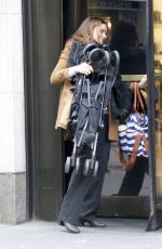 AMANDA PEET on the Set of The Romanoffs at Fifth Avenue in New York 10/26/2017