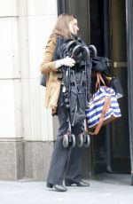 AMANDA PEET on the Set of The Romanoffs at Fifth Avenue in New York 10/26/2017