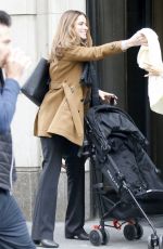 AMANDA PEET on the Set of The Romanoffs at Fifth Avenue in New York 10/26/2017