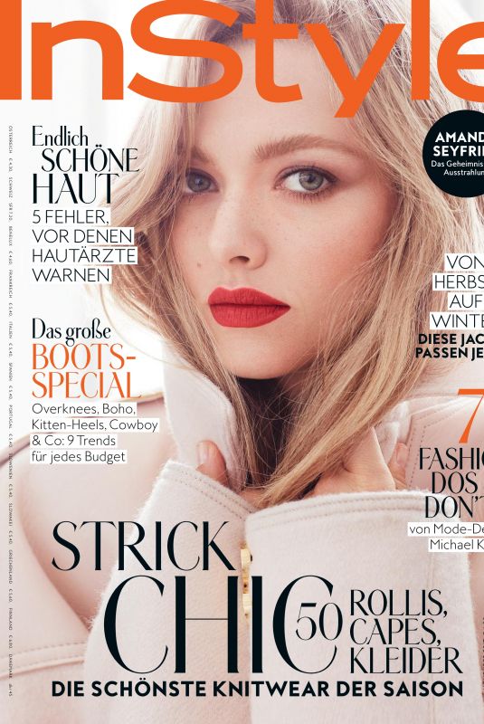 AMANDA SEYFRIED in Instyle Magazine, Germany November 2017