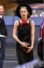 AMBER HEARD at LAX Airport in Los Angeles 10/02/2017
