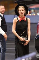AMBER HEARD at LAX Airport in Los Angeles 10/02/2017