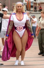 AMBER ROSE at Her 3rd Annual Slutwalk in Los Angeles 10/01/2017