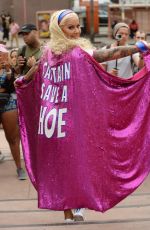 AMBER ROSE at Her 3rd Annual Slutwalk in Los Angeles 10/01/2017