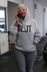 AMBER ROSE Out and About in Beverly Hills 10/20/2017