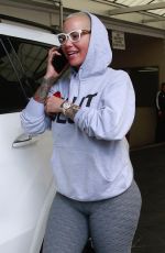 AMBER ROSE Out and About in Beverly Hills 10/20/2017
