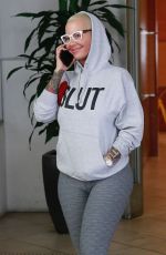 AMBER ROSE Out and About in Beverly Hills 10/20/2017