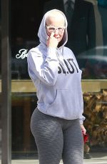 AMBER ROSE Out and About in Beverly Hills 10/20/2017