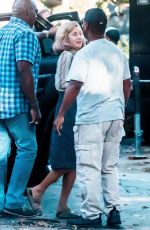 AMY ADAMS on the Set of Backseat in Los Angeles 10/12/2017