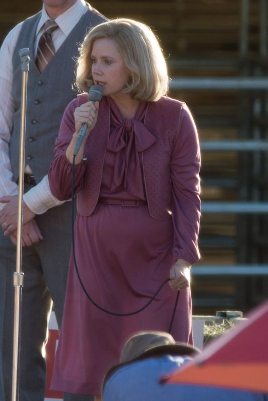 AMY ADAMS on the Set of Backseat in Los Angeles 10/24/2017