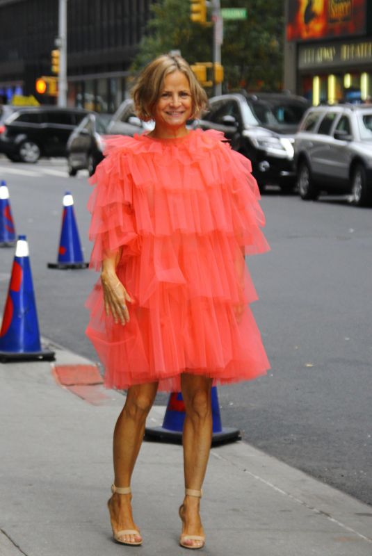 AMY SEDARIS Arrives at Late Show with Stephen Colbert in New York 10/23/2017