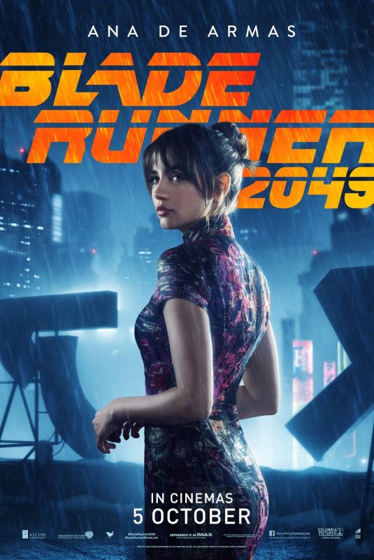 ANA DE ARMAS - Blade Runner 2049 Poster and Pormo