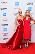 ANDREA RISEBOROUGH at Battle of the Sexes Premiere at 61st BFI London Film Festival 10/07/2017