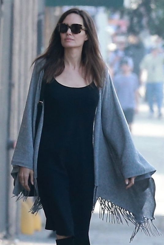 ANGELINA JOLIE Out for Ice Cream in Los Angeles 10/30/2017