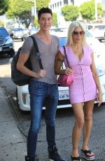 ANGELIQUE FRENCHY MORGAN and Justin Jedlica at Ivy in Beverly Hills 10/11/2017