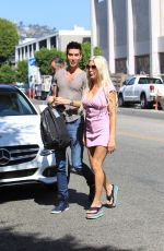 ANGELIQUE FRENCHY MORGAN and Justin Jedlica at Ivy in Beverly Hills 10/11/2017