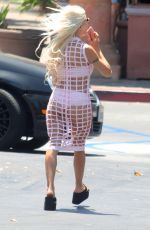 ANGELIQUE FRENCHY MORGAN Out for Coffee in Malibu 10/18/2017