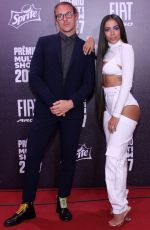 ANITTA and Diplo at Multishow Brazilian Music Awards for in Rio De Janeiro 10/24/2017