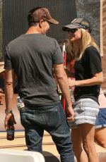 ANNA FARIS and Michael Barrett Out in Los Angeles 10/18/2017