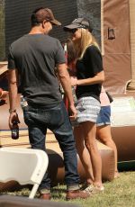 ANNA FARIS and Michael Barrett Out in Los Angeles 10/18/2017